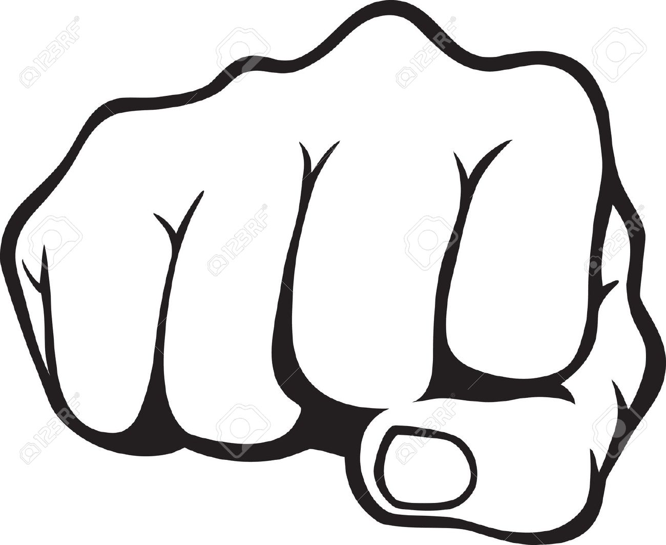 Pin Militant Clipart Fist Punching #4 - Punching Fist, Transparent background PNG HD thumbnail