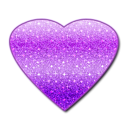 Glitter Purple Heart Png By Katuuedits00 Hdpng.com  - Purple Heart, Transparent background PNG HD thumbnail