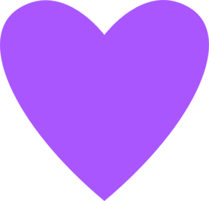 Heart Purple Clip Art - Purple Heart, Transparent background PNG HD thumbnail