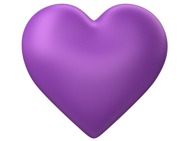 Purple Love Heart With Transparent Background   Valentine Clip Art - Purple Heart, Transparent background PNG HD thumbnail