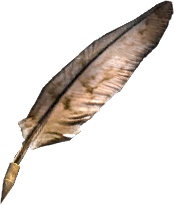 File:tesv Misc Quill.png - Quill, Transparent background PNG HD thumbnail