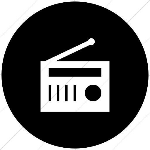 1024Px Hdpng.com  - Radio Black And White, Transparent background PNG HD thumbnail