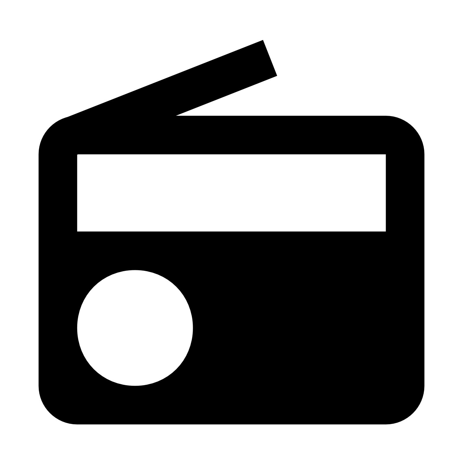Radio 2 Icon. Png 50 Px - Radio Black And White, Transparent background PNG HD thumbnail