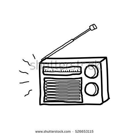 Png Radio Black And White - Radio Doodle, Transparent background PNG HD thumbnail
