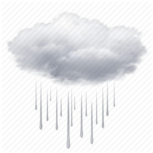 Cloud, Clouds, Cloudy, Drops, Rain, Weather Icon - Rain Cloud, Transparent background PNG HD thumbnail
