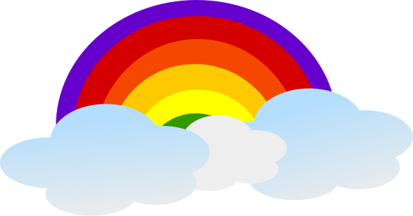 Png Rainbow With Clouds - Download Pngtransparent Hdpng.com , Transparent background PNG HD thumbnail
