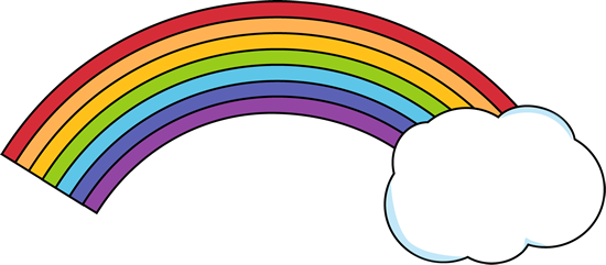 Png Rainbow With Clouds - Rainbow, Transparent background PNG HD thumbnail