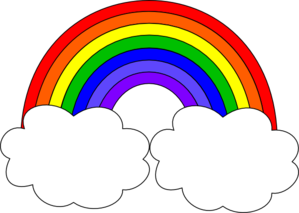 Png Rainbow With Clouds - Rainbow With Clouds Clip Art, Transparent background PNG HD thumbnail