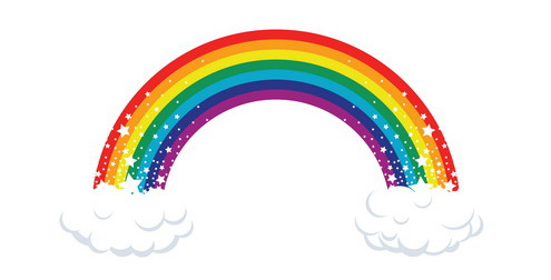 Png Rainbow With Clouds - _Vector   Rainbow In The Clouds Prev By Dragonart, Transparent background PNG HD thumbnail
