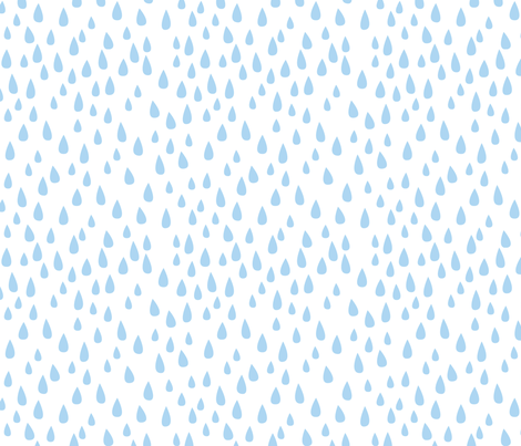 Dancing In The Rain   Blue Raindrops Fabric By Ceciliamok On Spoonflower   Custom Fabric - Raindrops, Transparent background PNG HD thumbnail