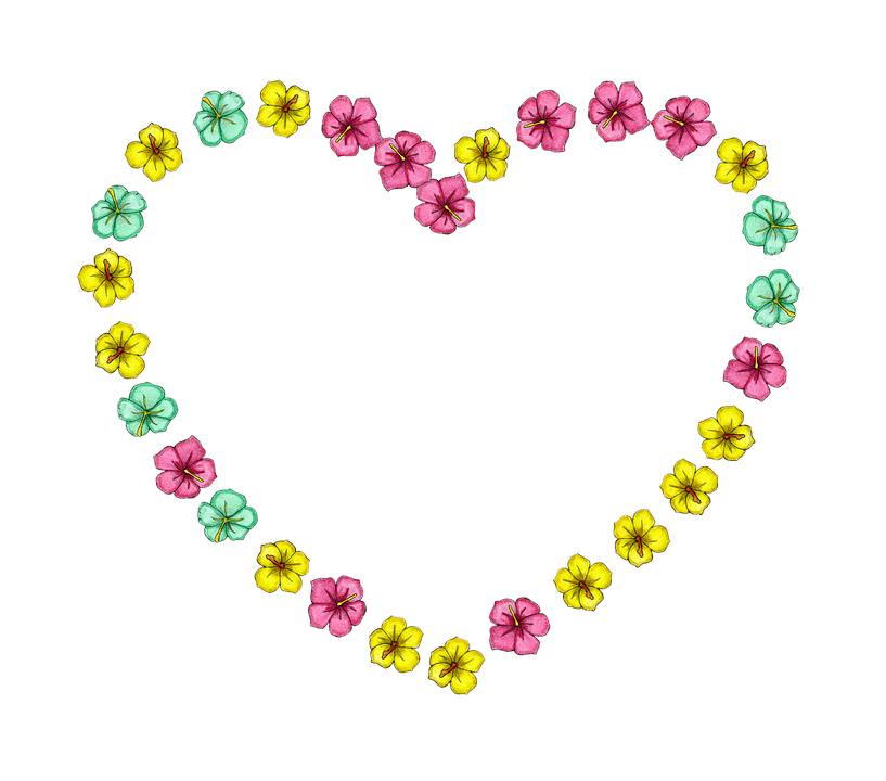 Blomstermotiver, Blomst, Ramme, Hjerte, Dekorative - Rammer Med Blomster, Transparent background PNG HD thumbnail