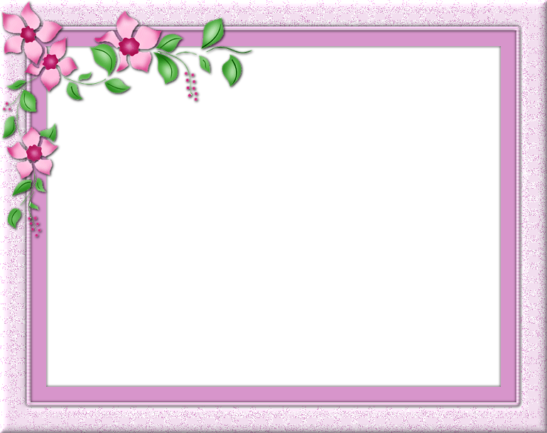 Lys Lilla Ramme Med Blomster - Rammer Med Blomster, Transparent background PNG HD thumbnail