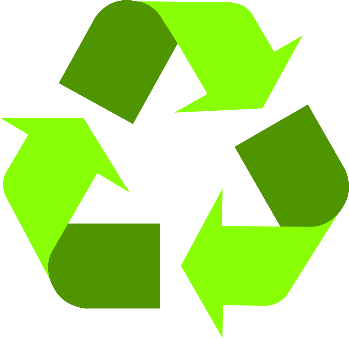 Light Green Recycling Symbol - Recycle, Transparent background PNG HD thumbnail