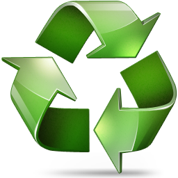 Recycle Icon 256X256 Png - Recycle, Transparent background PNG HD thumbnail