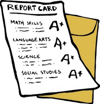 report card clipart
