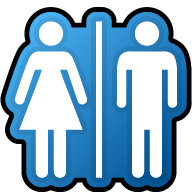 restrooms sign page - /page_f