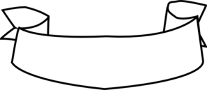 Ribbon Banner Clip Art Black And White - Ribbon Black And White, Transparent background PNG HD thumbnail