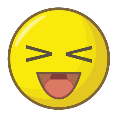 Sticker Smiley Rire - Rire, Transparent background PNG HD thumbnail
