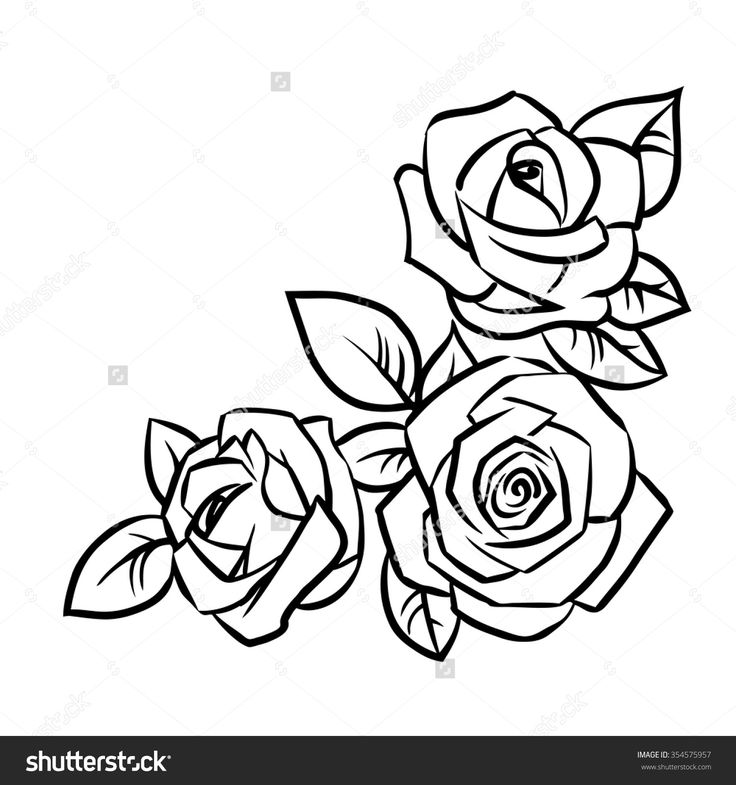 The 25 Best Rose Outline Ideas On Pinterest | Simple Rose, Rose Tattoos And Small Rose Tattoos - Rose Outline, Transparent background PNG HD thumbnail