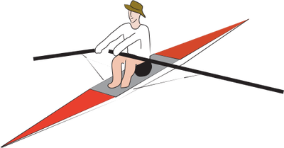 Rowing Illustration Of Person Rowing Symbol,vector,illustration,recreation,outdoors,rowing - Rower, Transparent background PNG HD thumbnail