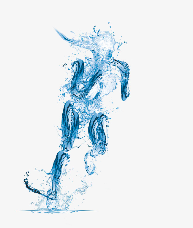 Running man liquid artwork - 