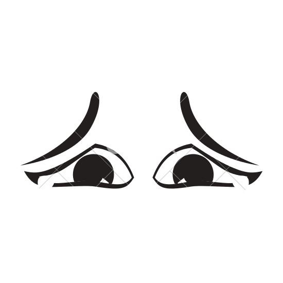 Png Sad Eyes - Sad Cartoon Eyes Expression, Transparent background PNG HD thumbnail