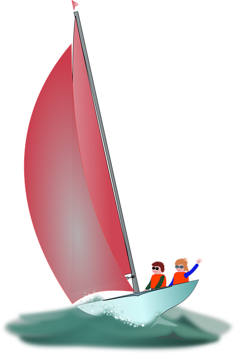 Sail, Most Wind, Sailing Boat, Dinghy, Spray, Boot - Sailing, Transparent background PNG HD thumbnail