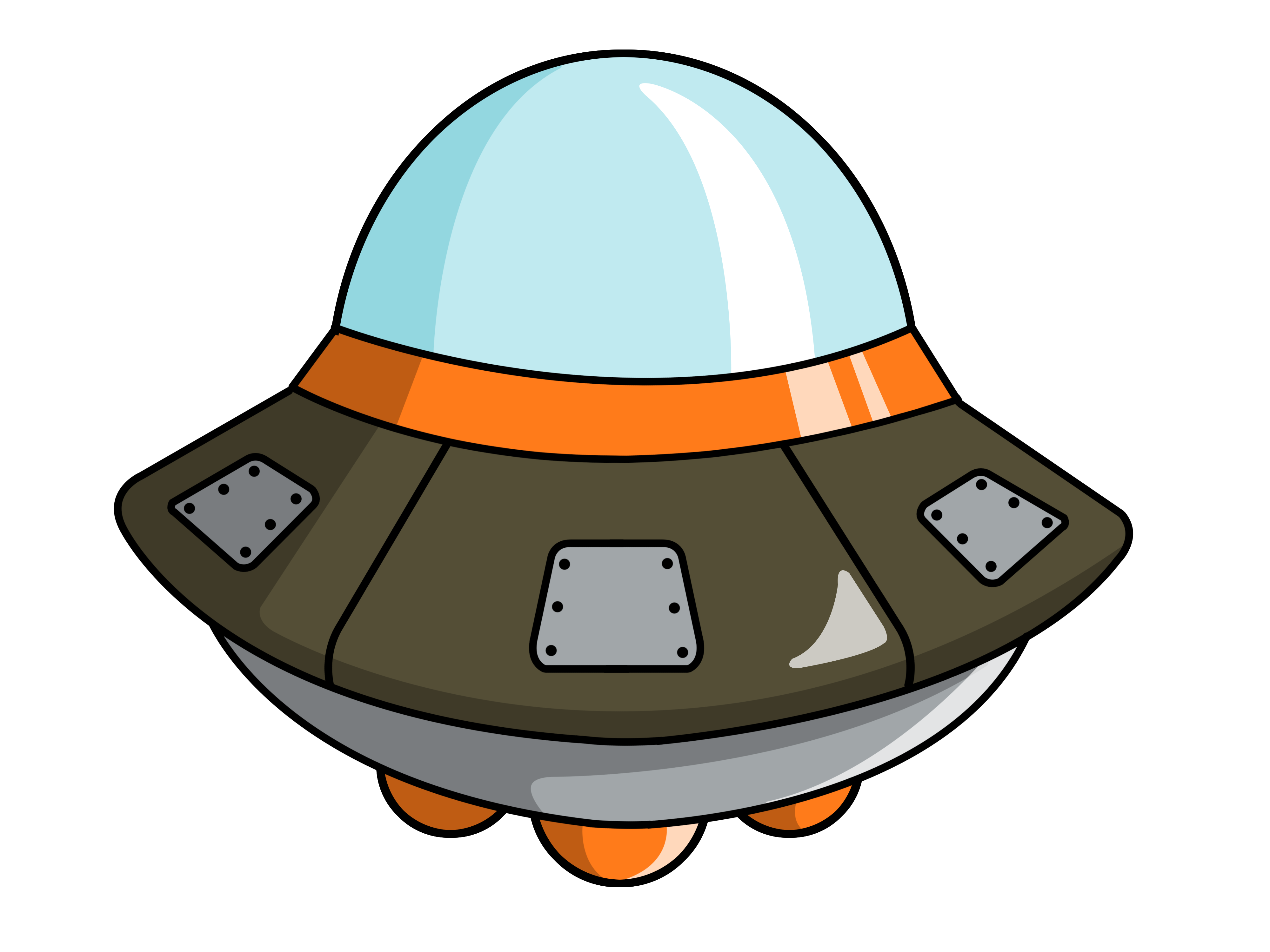 Free To Use U0026, Public Domain Flying Saucer Clip Art - Saucer, Transparent background PNG HD thumbnail