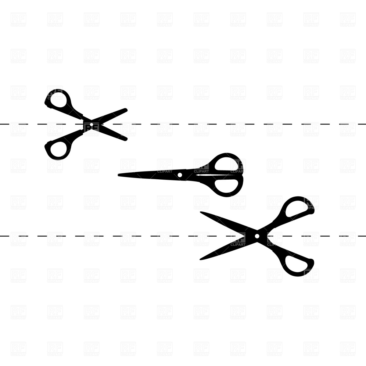 Png Scissors Cutting Dotted Line - Cutting Line Cliparts #2815844, Transparent background PNG HD thumbnail