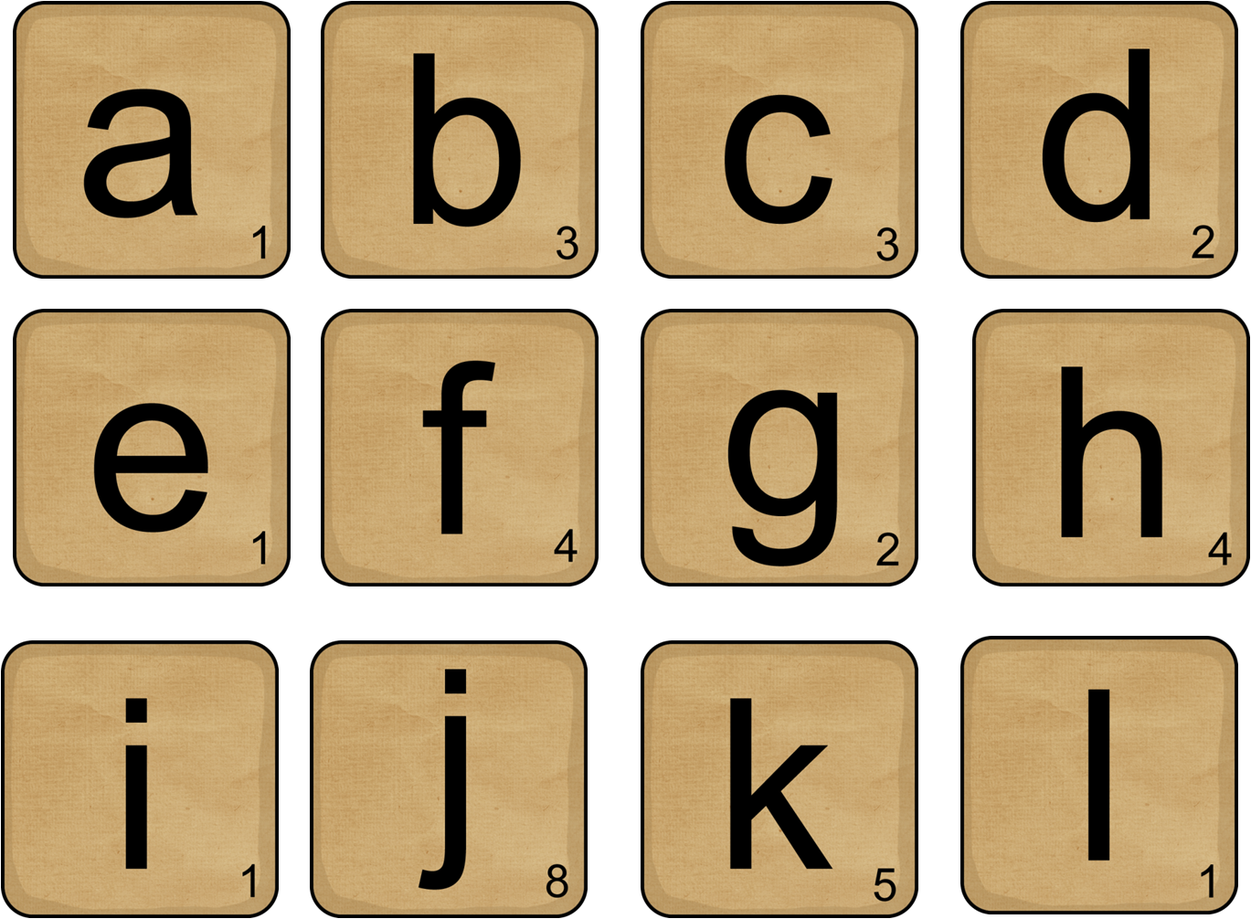 Letter Tiles Cliparts #2563890 - Scrabble, Transparent background PNG HD thumbnail