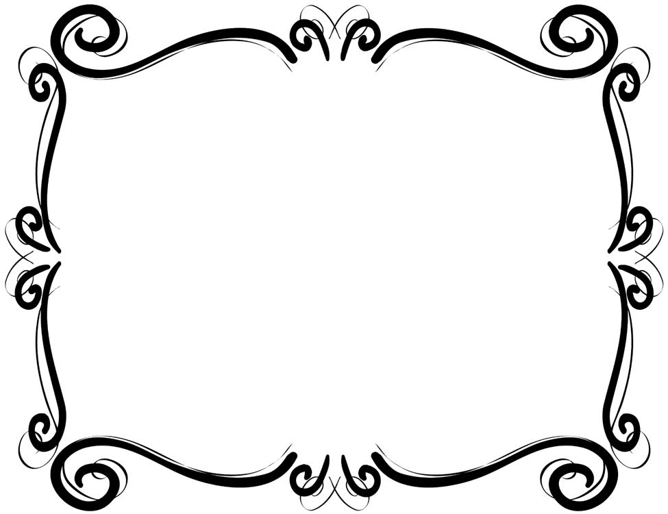 pin Frame clipart scrollwork 