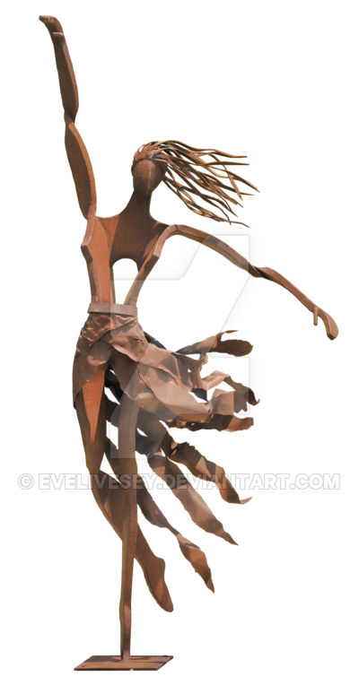 Dancing Metal Sculpture Png By Evelivesey Hdpng.com  - Sculpture, Transparent background PNG HD thumbnail