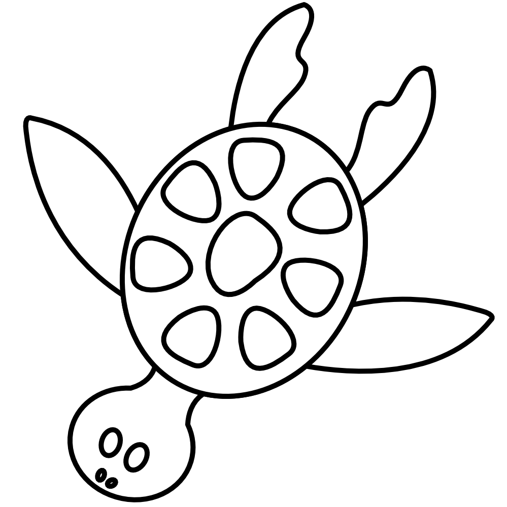 Clipart Turtle Black And White Images Pictures   Becuo - Sea Black And White, Transparent background PNG HD thumbnail