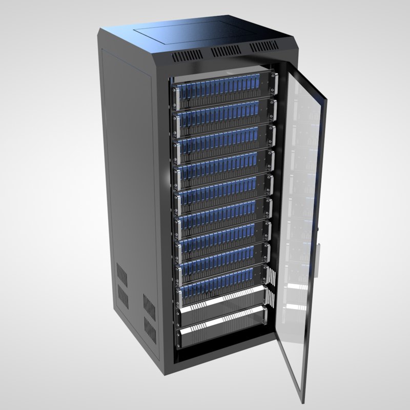 Server Rack 3D C4D - Server Rack, Transparent background PNG HD thumbnail