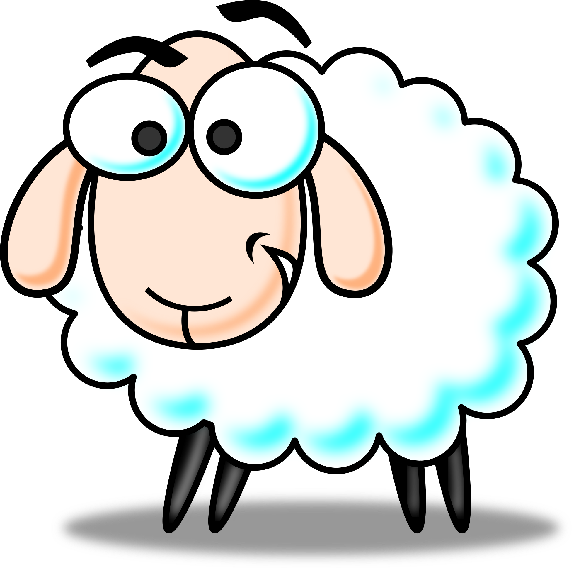 Free Cartoon Sheep Clip Art Free Vector For Free Download About - Sheep Cartoon, Transparent background PNG HD thumbnail