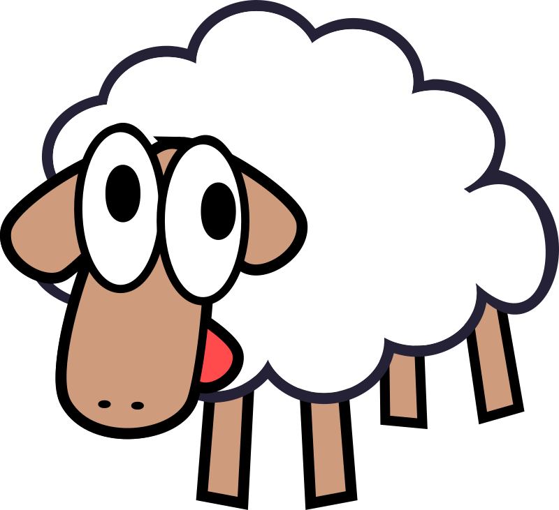 Png Sheep Cartoon - Pin Sheep Clipart Transparent Background #6, Transparent background PNG HD thumbnail