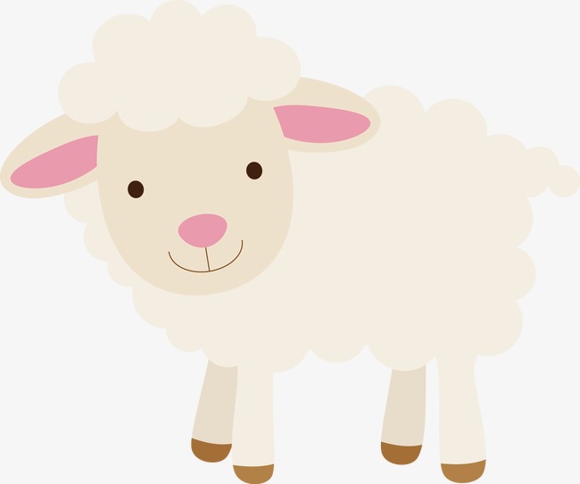 Sheep Vector, Animal, Cartoon, Hand Painted Free Png And Vector - Sheep Cartoon, Transparent background PNG HD thumbnail