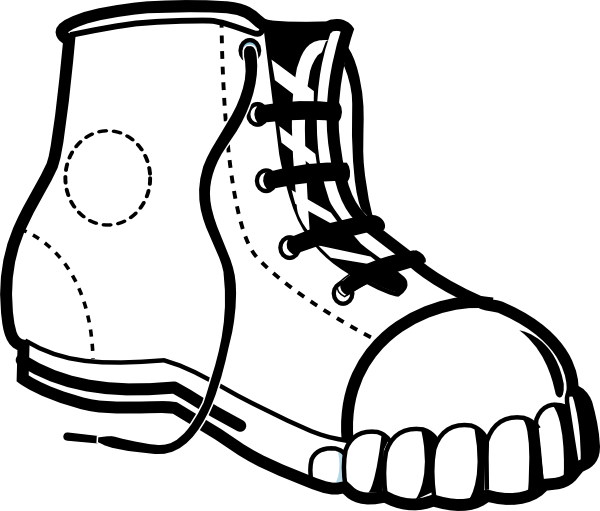 Footwear Cliparts #111130 - Shoes Black And White, Transparent background PNG HD thumbnail