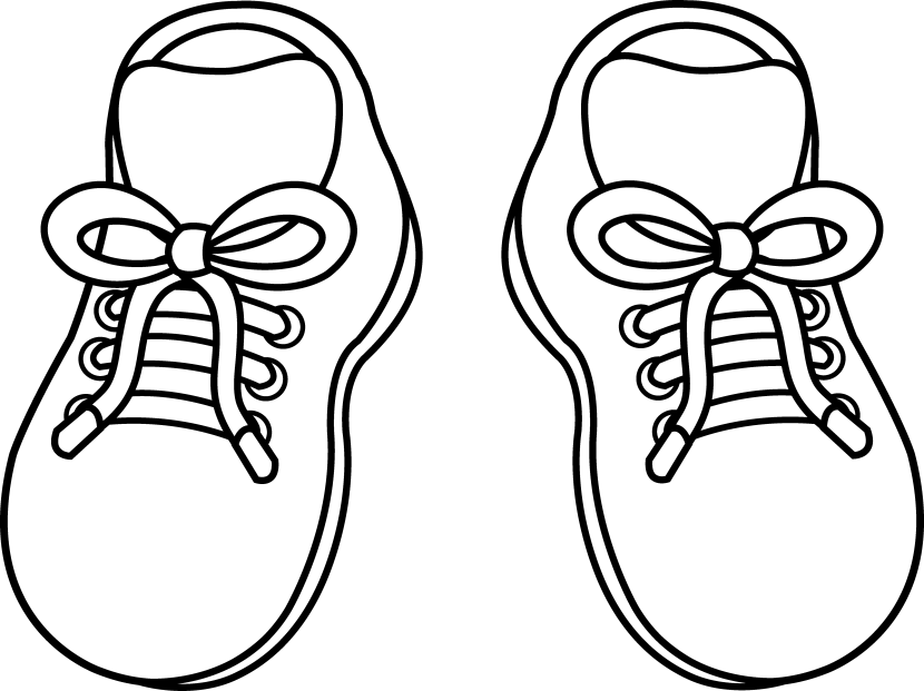 Shoe Clipart - Shoes Black And White, Transparent background PNG HD thumbnail