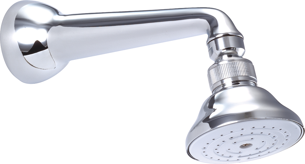 Single Function Shower Head With Shower Arm. Heaa05.png - Shower Head, Transparent background PNG HD thumbnail