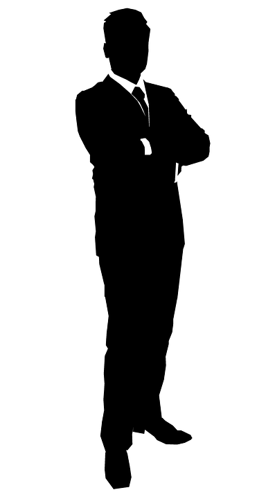 Business Man, Silhouette, Suit - Silhouette Man, Transparent background PNG HD thumbnail