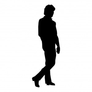 Silhouette Man Walking - Silhouette Man, Transparent background PNG HD thumbnail