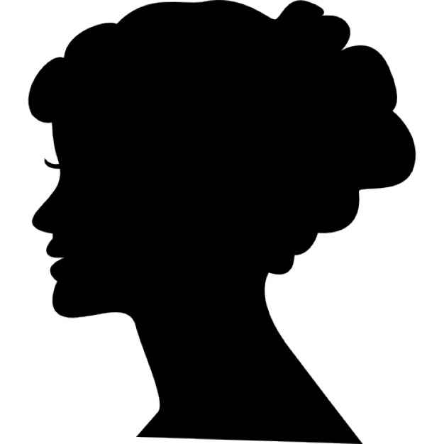 Female Head Silhouette Free Icon - Silhouette Woman Head, Transparent background PNG HD thumbnail