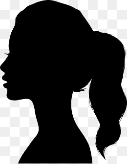 Png Silhouette Woman Head - Woman Silhouette Material, Silhouette, Girl Silhouette, Character Silhouette Png Image, Transparent background PNG HD thumbnail