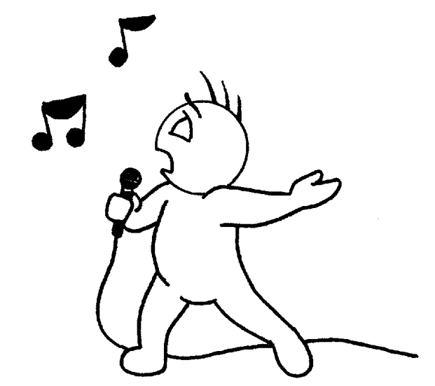 Singer - Singing Black And White, Transparent background PNG HD thumbnail