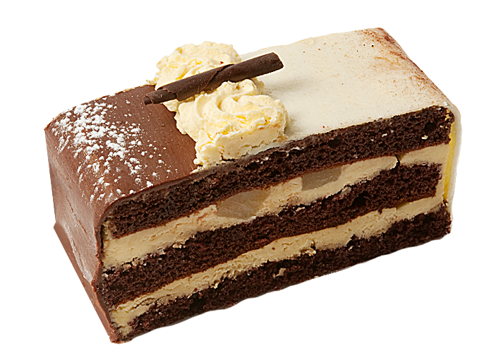 chocolate fake cake slice