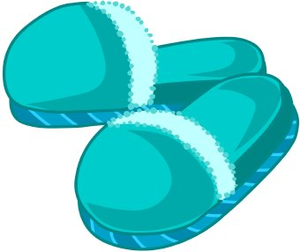Teal Slippers Image - Slippers, Transparent background PNG HD thumbnail