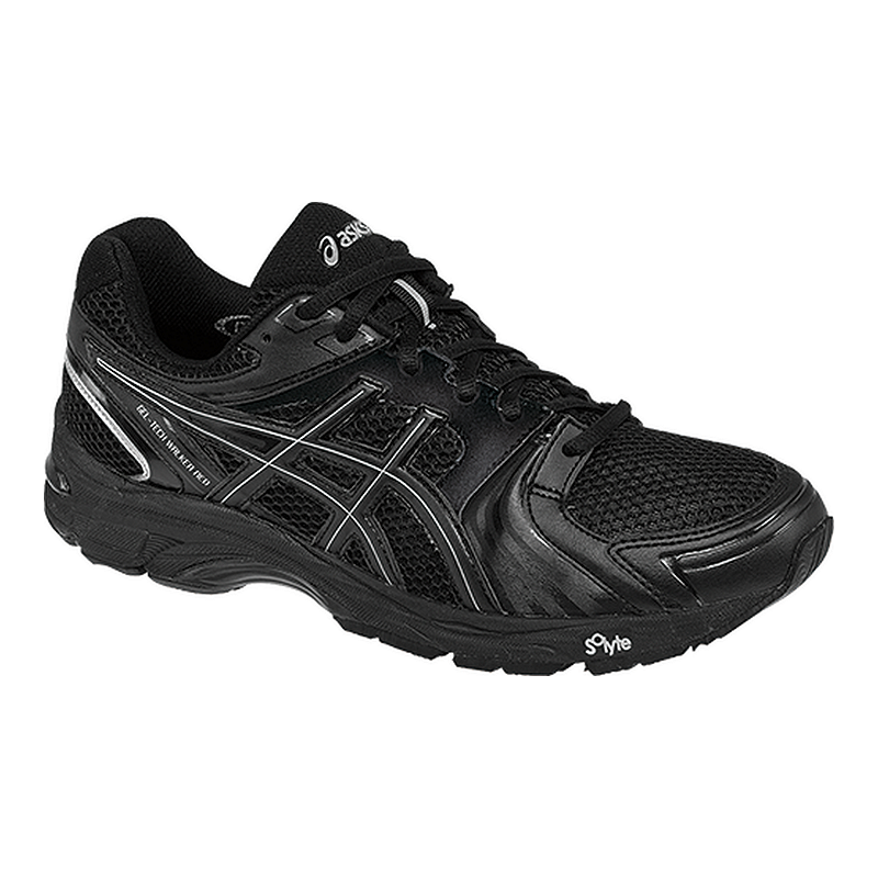 Asics Menu0027S Gel Tech Walker Neo 4 Walking Shoes   Black/silver - Sneakers Walking, Transparent background PNG HD thumbnail