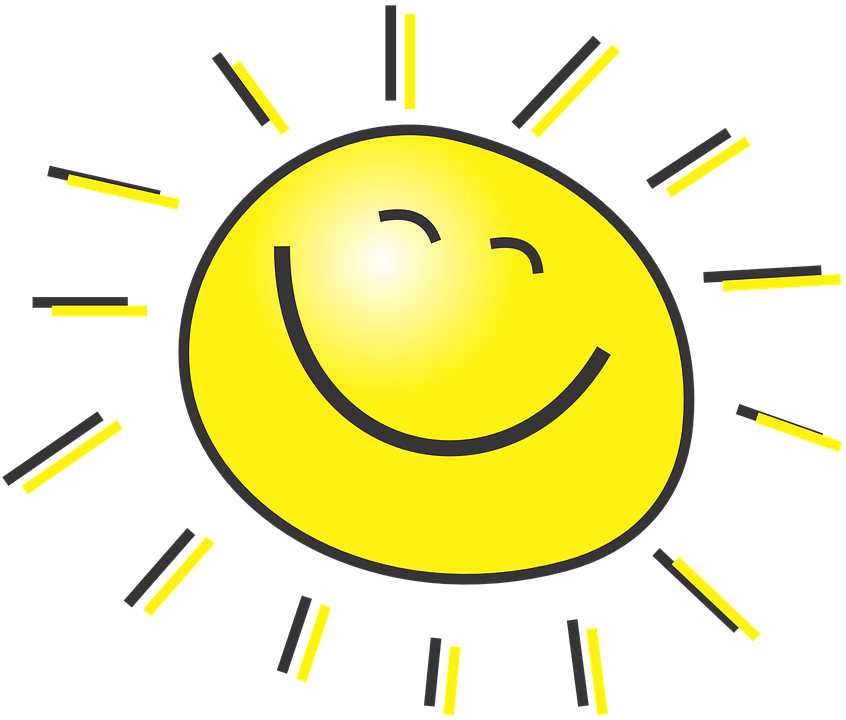 Sonne, Glücklich, Sonnenschein, Golden, Gelb, Strahlen - Sonne, Transparent background PNG HD thumbnail