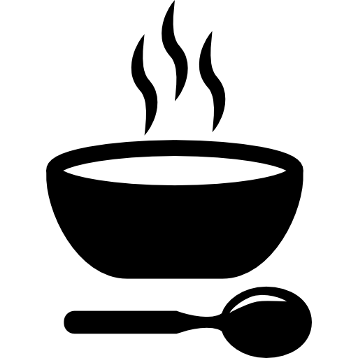 Png Soup Bowl - Soup Hot Bowl With Spoon Free Icon, Transparent background PNG HD thumbnail